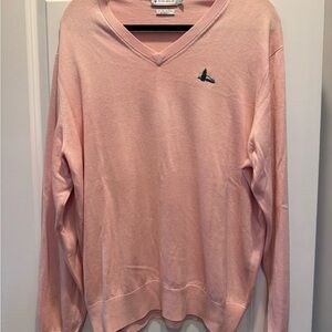 Peter Millar Light Pink V-Neck Sweater